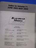 Railroad Model Craftsman Magazine Bound Volume 71 2002-2003 Bound Volume Red Cov