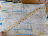 Map New York State Exxon Road map 1977