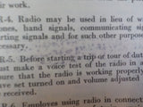Chesapeake & Ohio Baltimore & Ohio  Radio Rules 1966