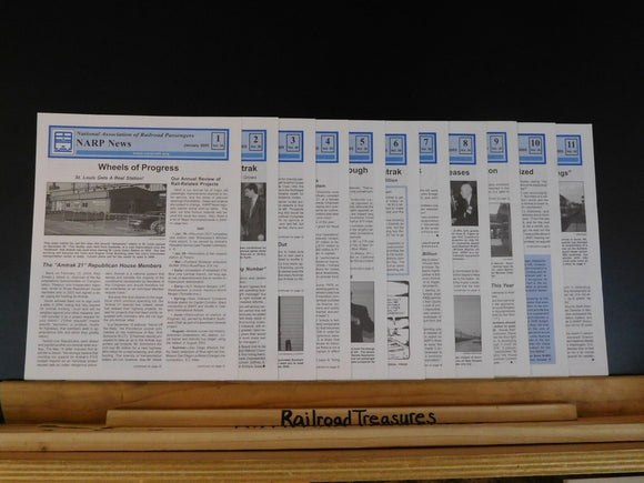 News from the National Association of Railroad Passengers 2005 COMPLETE YEAR Lot