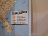 Map Union Pacific Railroad 1994 UP & Connecting Short Lines