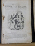 Graham’s Illustrated Magazine  1857 March Dec Lot of 2 issues