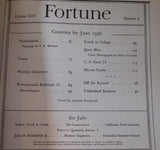 Fortune Magazine 1936 June Vol 13 No 6 Oversize Issue PRR Part 2 Queen Mary