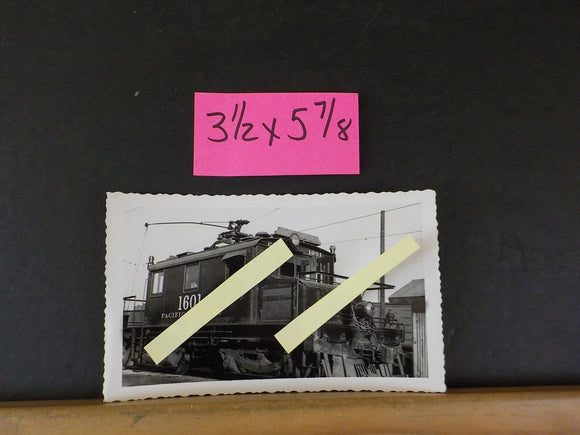 Photo Pacific Electric Trolley Car #1601 3.5x 5 7/8  inches  Black & white