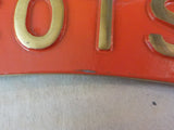 SIgn Flying Scotsman Replica Red 14 ½ x 1 ¾ Metal ?