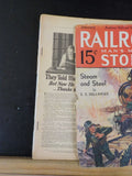 Railroad Stories Magazine 1932 January Steam & steel  LOOSE covers