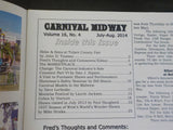 Carnival Midway Vol 16 #4 July/August 2014 Some Damaged Been Wet Cobra 1937 Seas