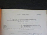 Copper-Cuprous-Oxide Rectifier and Photoelectric Cell by L.O. Grondahl  Plus