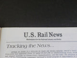 US Rail News 1984 April Our 2nd  Year Marketplace for the Railroad Industry & Ho