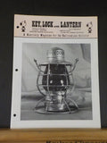 Key Lock and Lantern Magazine #97 Fall 1990 Fake Badge Alert Cast Globes are not