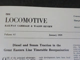 Locomotive Railway Carriage & Wagon Review #797  1959 January
