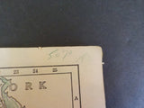 Handy Railroad Atlas 1944 Rand McNally Soft Cover   Staples have been removed