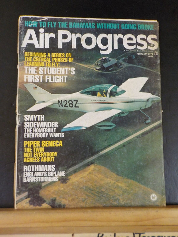 Air Progress 1972 February 1972 Vol 30 #2 Damage Cover is loose