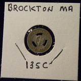 Token MA Brockton 135C Eastern Massachusetts St Ry Co
