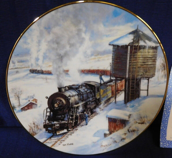 Plate Winter Rails Plate Collection The Long Haul by Ted Xaras p0115