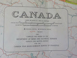 Map Canada Map of Canada 1961 Department of Mines and Technical Surveys 28 x 22