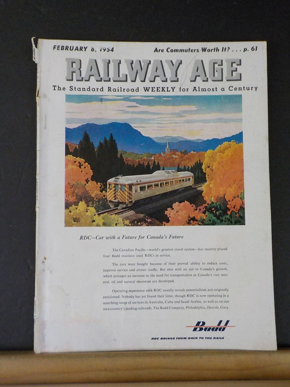 Railway Age 1954 February 8  Weekly Are commuters worth it