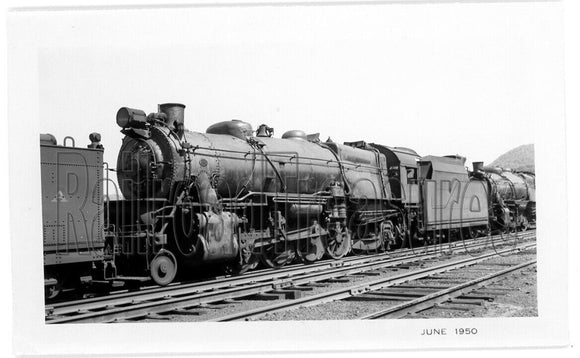Photo Pennsylvania Railroad #3495? Locomotive Photo 1950 PRR 3 1/2x5 1/2