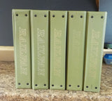 Railfan Magazine Binders Lot of 5  Green
