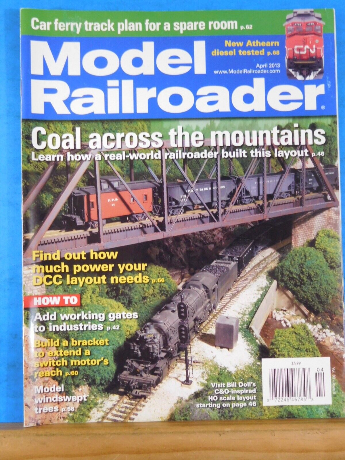 Model Railroader Magazine 2013 April Coal across the mountains Add wor ...