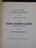 Chicago Burlington & Quincy Railroad Company Annual Report 1921 MAP