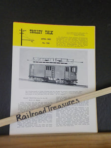 Trolley Talk #156 1983 April Valley Traction