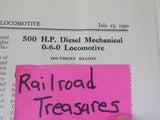 Locomotive Railway Carriage & Wagon Review #695 1950 July 15th