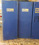 Model Railroader magazine binders lot of 7  Handwritten years Large 4.25 inches