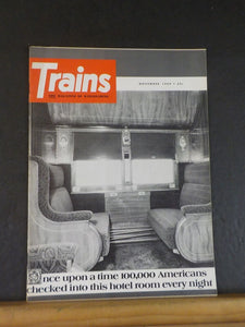 Trains Magazine 1969 November Once upon a time 100000 American checked into this