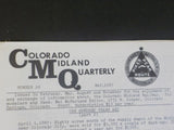 Colorado Midland Quarterly #26 1987 May One Hundred Years Ago Part 2