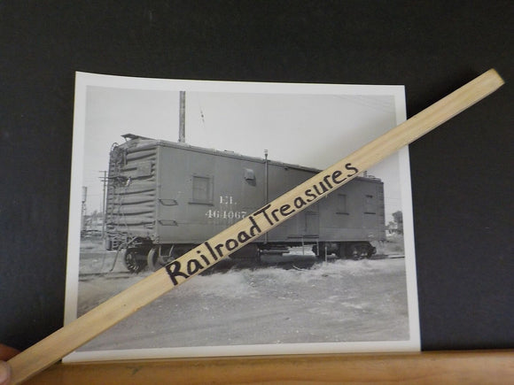 Photo Erie Lackawanna Freight Car #464067 8 X 10 Black & WHite Boxcar