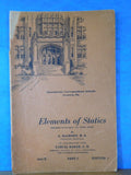 ICS Elements of Statistics #3064B Part 2 edition 1 1933  International Correspon