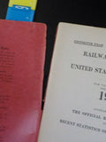 Railway Statistics of the United States of America 1917 Official reports 1916