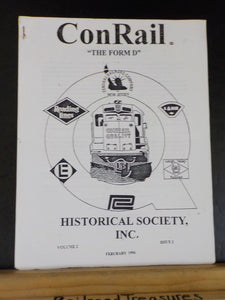Conrail Historical Society 1996 February Vol 2 #2 Weather woes Derailments