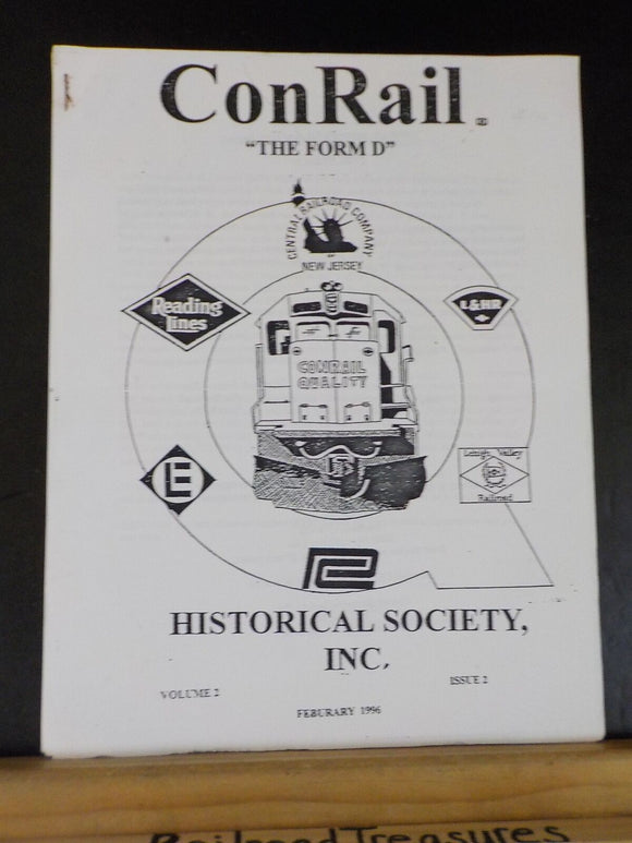 Conrail Historical Society 1996 February Vol 2 #2 Weather woes Derailments