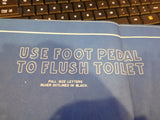 Blueprint PRR Passenger Cars, Decalcomania Foot pedal to flush toliet