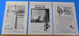 Ads Santa Fe Railway Lot #15 Advertisements from various magazines (10)