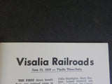 Western Railroader #256 April 1961 Visalia Railroads 12 Pages