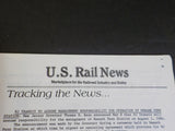 US Rail News 1984 July Our 2nd  Year Marketplace for the Railroad Industry & Hob