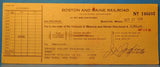 Check Boston and Maine Railroad Check 1958 Oct 27 Lehigh Valley