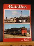 Mainline Modeler 1991 July Plate Girders PS-2 covered hoppers DL&W Pacifics Milk