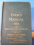 Poor's Manual of Railroads 1889  History rolling stock more