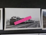 Photo Erie Lackawanna Locomotives Lot of 7 Black & white