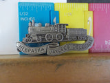 Jaycees Nebraska Stream Train Engine Locomotive W/550 & Tender W/Pewter   PIN