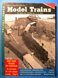 Model Trains 1955 August Details Lamps for station platforms Railroad names