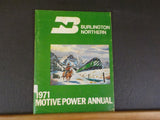 Burlington Northern 1971 Motive Power Annual  Soft Cover