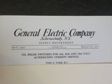 General Electric Company Supply Department Bulletin No 4910 1912 April Oil Break