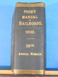 Poor's Manual of Railroads 1906 Maps History rolling stock more