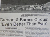 White Tops Circus Magazine 1983 November December Carson & Barnes Circus: Campa