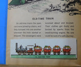 Little Golden Activity BookTrains Stamp Book 1958 HC Kathleen N. Daly